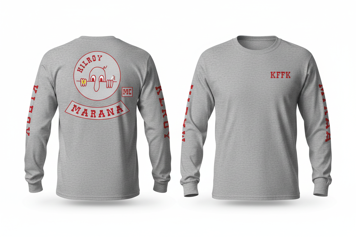Kilroy MC Patch Long Sleeve - Gray
